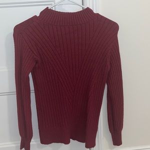 burgundy boutique sweater